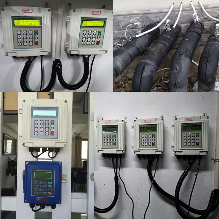 Wall Mounted Ultrasonic Flowmeter Installation